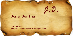 Jóna Dorina névjegykártya