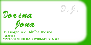 dorina jona business card